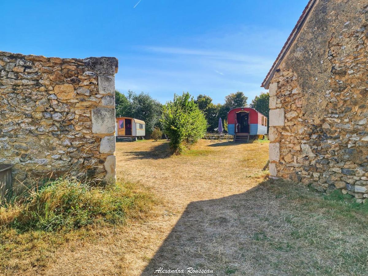 Manoir Du Bois Joly - Roulotte Art Deco Villa Margon  Bagian luar foto